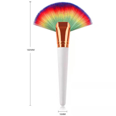 KFA002 four colors large fan brush blush powder brush