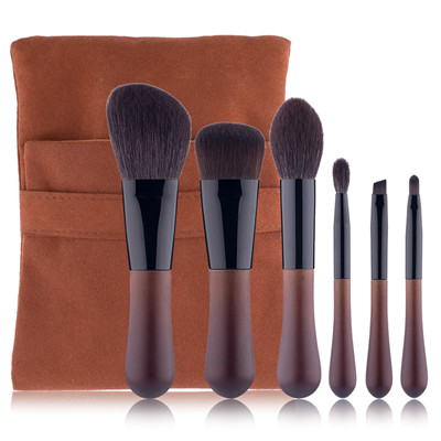 K6020 6pcs rosewood makeup brush set