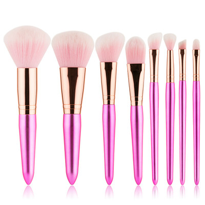 K8021 8pcs pointed handle makeup brush set