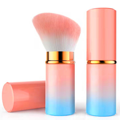 KR013 Gradient Pink Angled Retractable Contour Brush