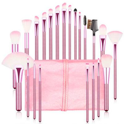 K22006 22pcs pink makeup brush set