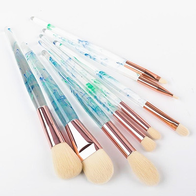 K8030 8pcs makeup brush set with acrylic handle